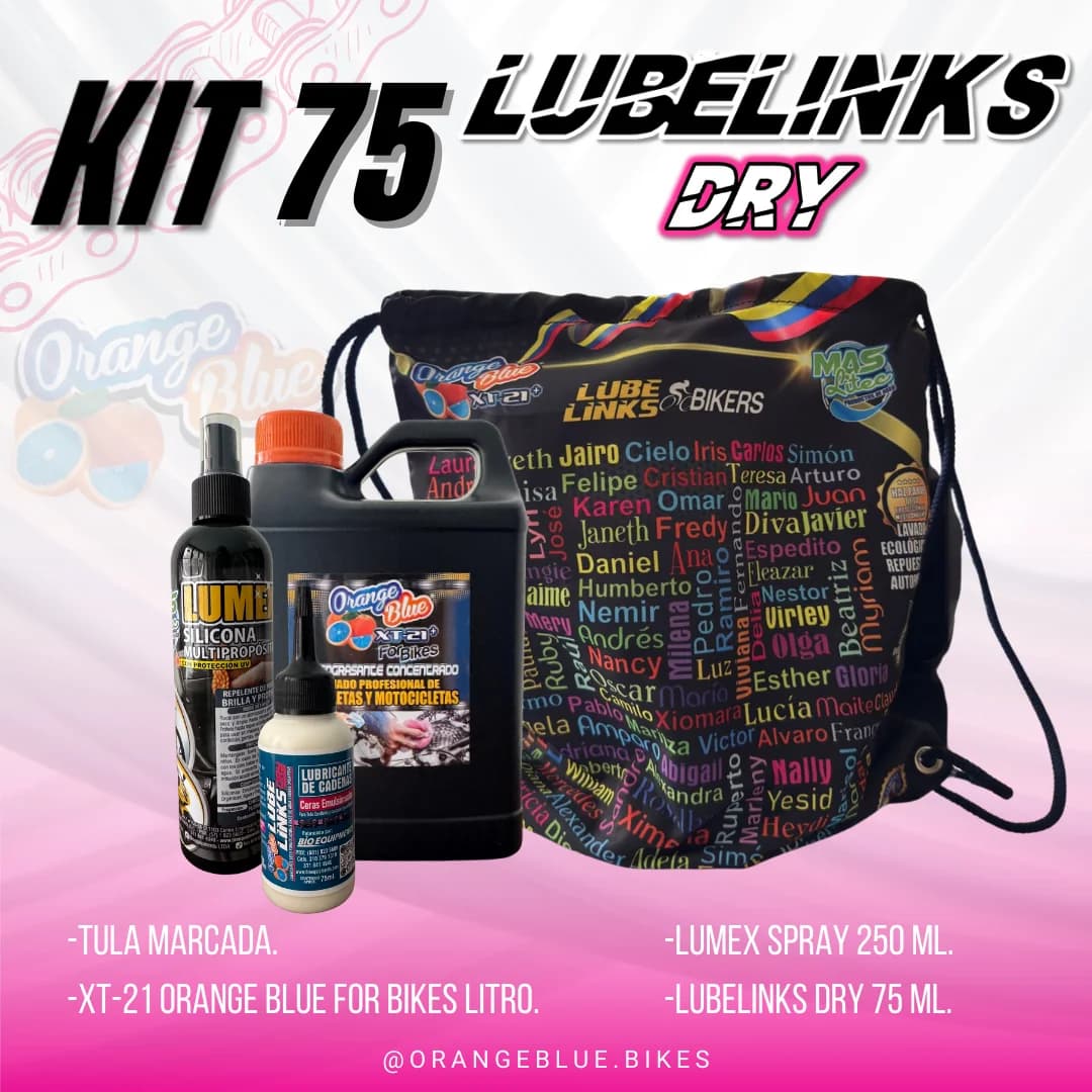 KIT DE LIMPIEZA BICICLETA LUBELINKS DRY 75