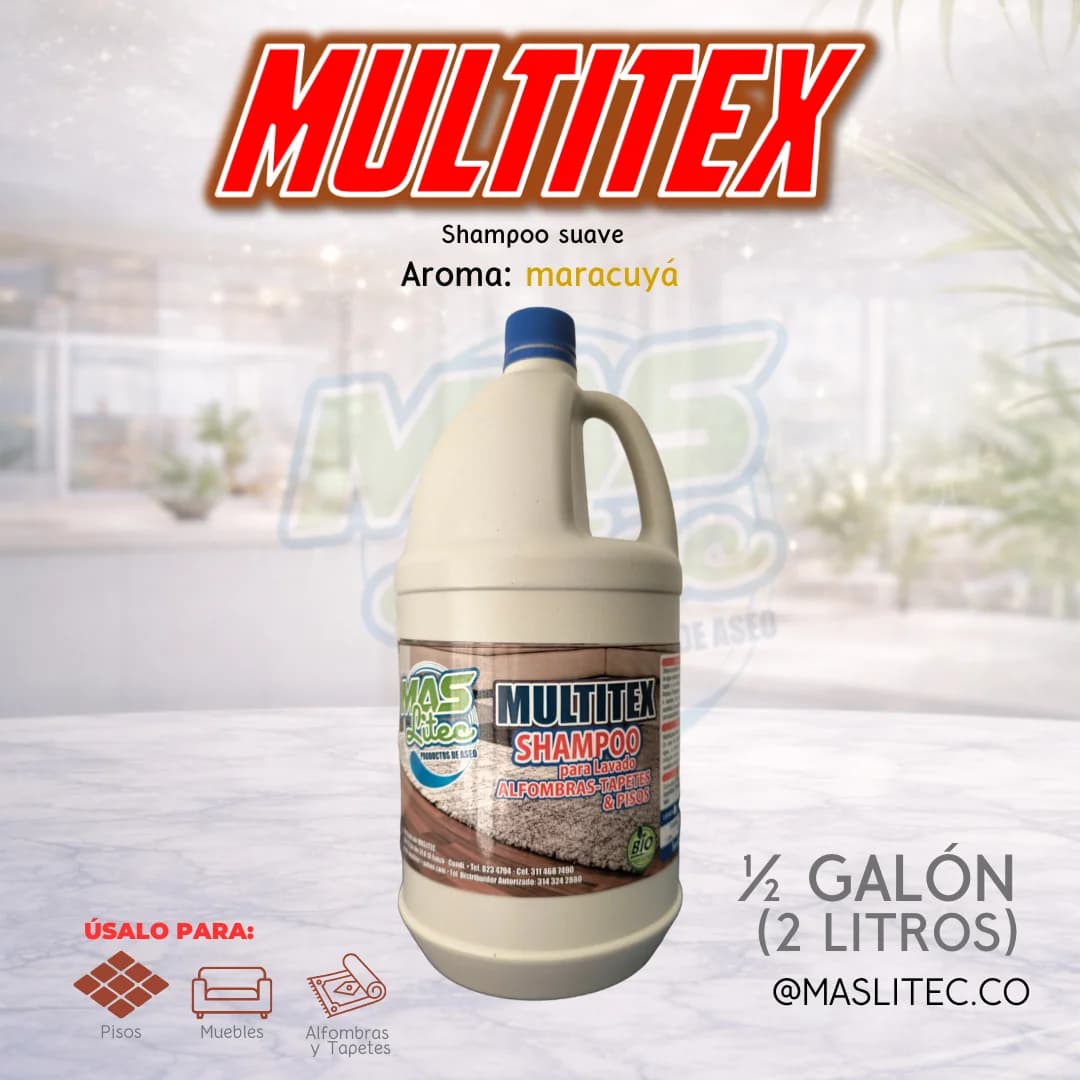 SHAMPOO SUAVE PARA SUPERFICIES DELICADAS