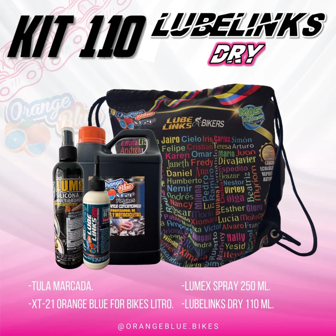 KIT DE LIMPIEZA BICICLETA LUBELINKS DRY 110