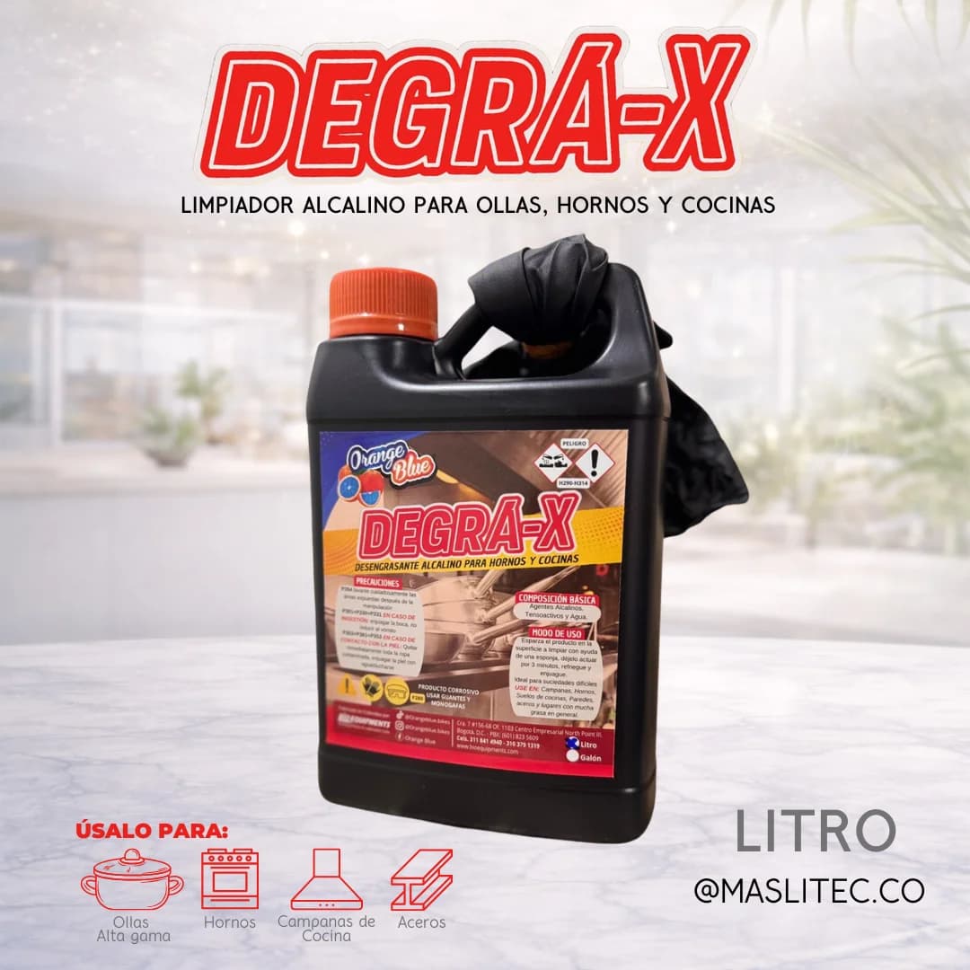 LIMPIADOR ALCALINO PARA OLLAS, HORNOS Y COCINAS